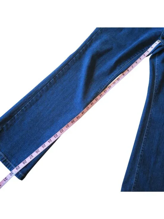 Tommy Hilfiger Bootcut Jeans 2002 Dark Wash Stretch Size 8 Hipster Fit - Picture 11 of 11